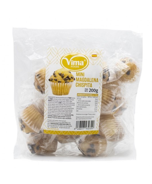 Mini magdalenas chispitas 200gr - VIMA