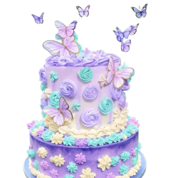Cake mariposas 2 pisos | AmiFamilia