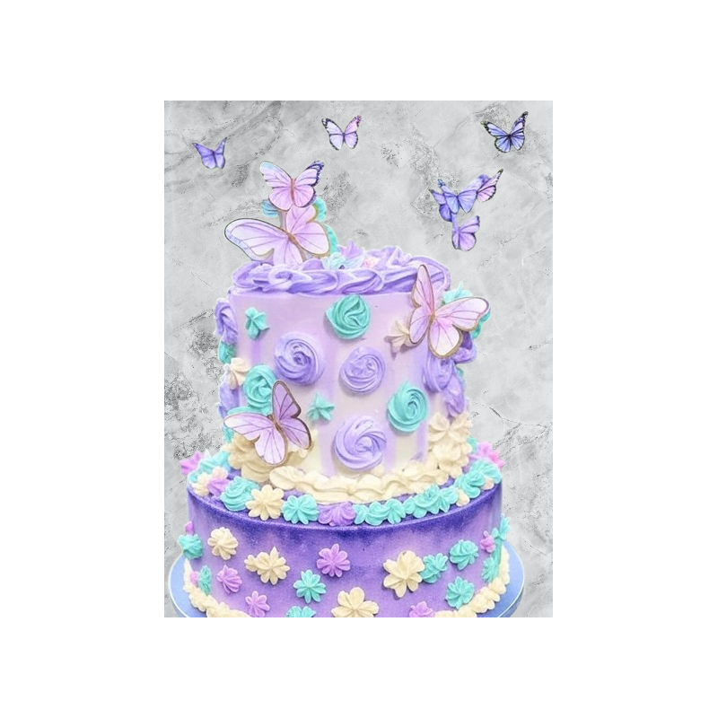 Cake mariposas 2 pisos | AmiFamilia