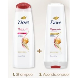 Champú + Acondicionador Dove Regeneración + Colágeno 370ml