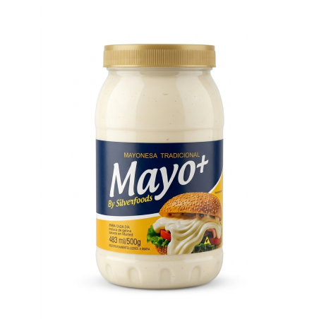 Mayonesa Tradicional Mayo+ by Silverfoods (500g)
