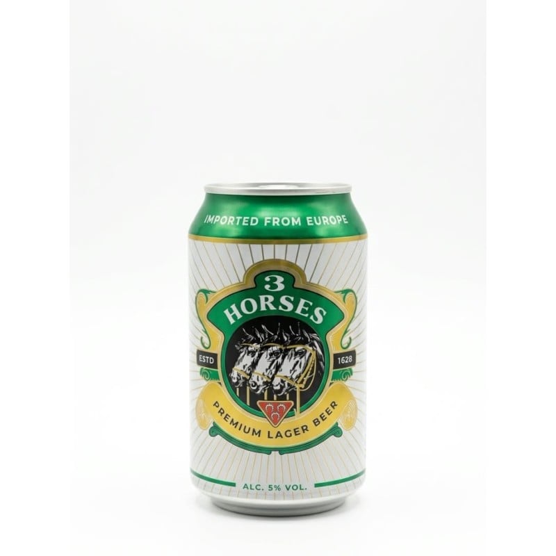 Cerveza 3 Hourses 5% 330ml