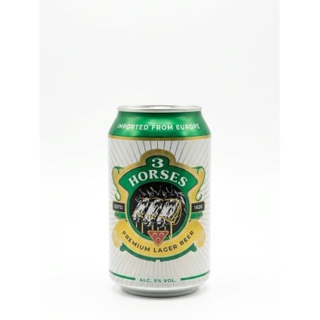 Cerveza 3 Hourses 5% 330ml