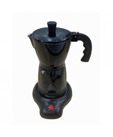 Cafetera negra de 6 tazas ROYAL | AmiFamilia