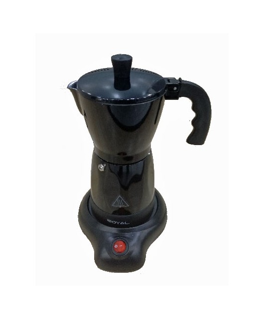 Cafetera negra de 6 tazas ROYAL | AmiFamilia